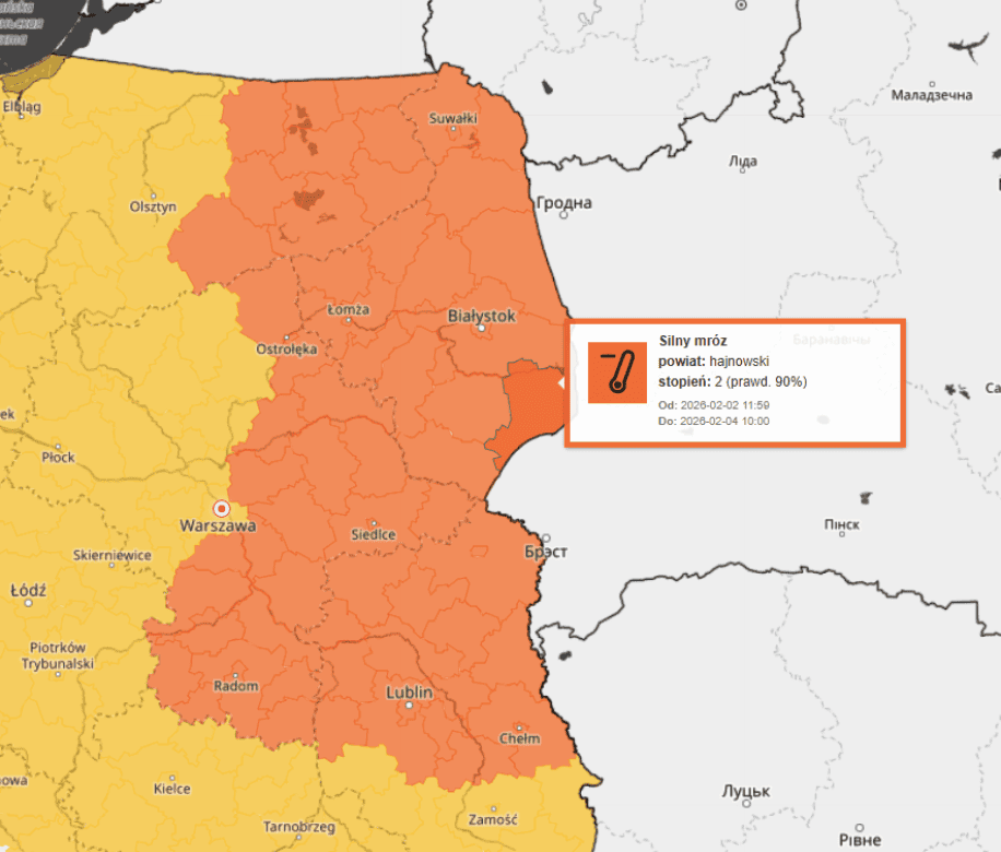 To będzie trudny poranek 3 lutego. IMGW ostrzega przed groźnym zjawiskiem