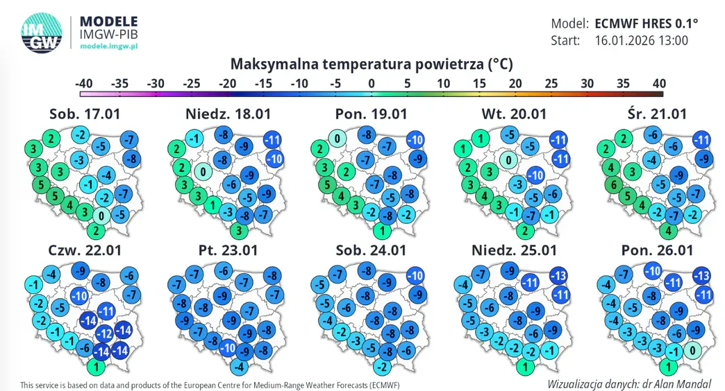 Arktyczne mrozy uderzą w Polskę. Druga połowa stycznia pod znakiem syberyjskiej zimy