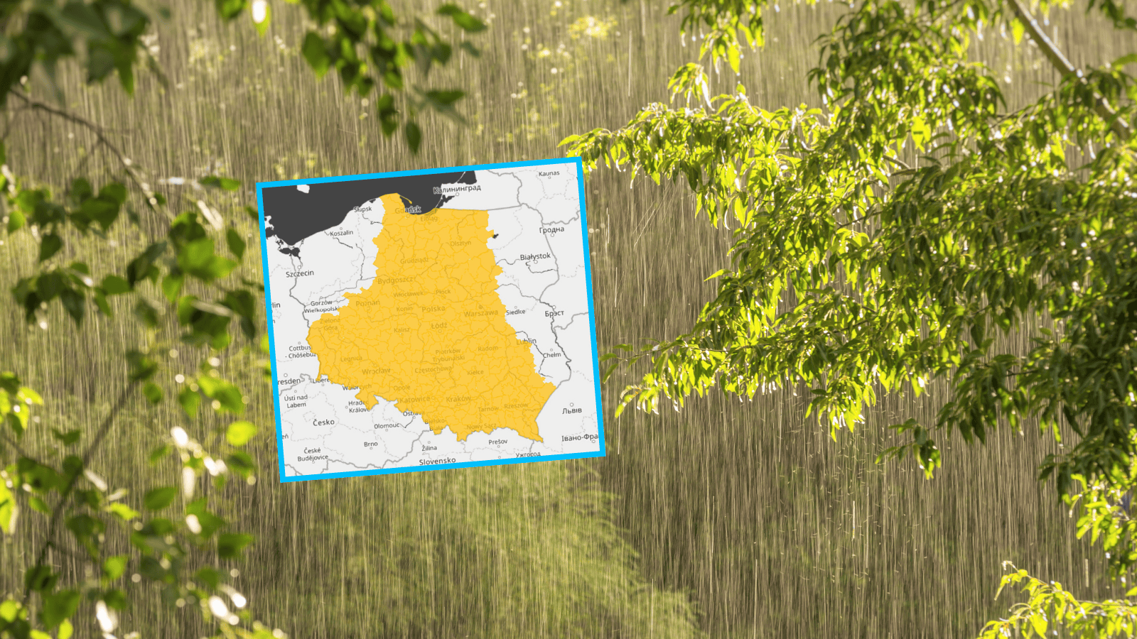 Załamanie pogody w Polsce, fot. IMGW/X, Canva