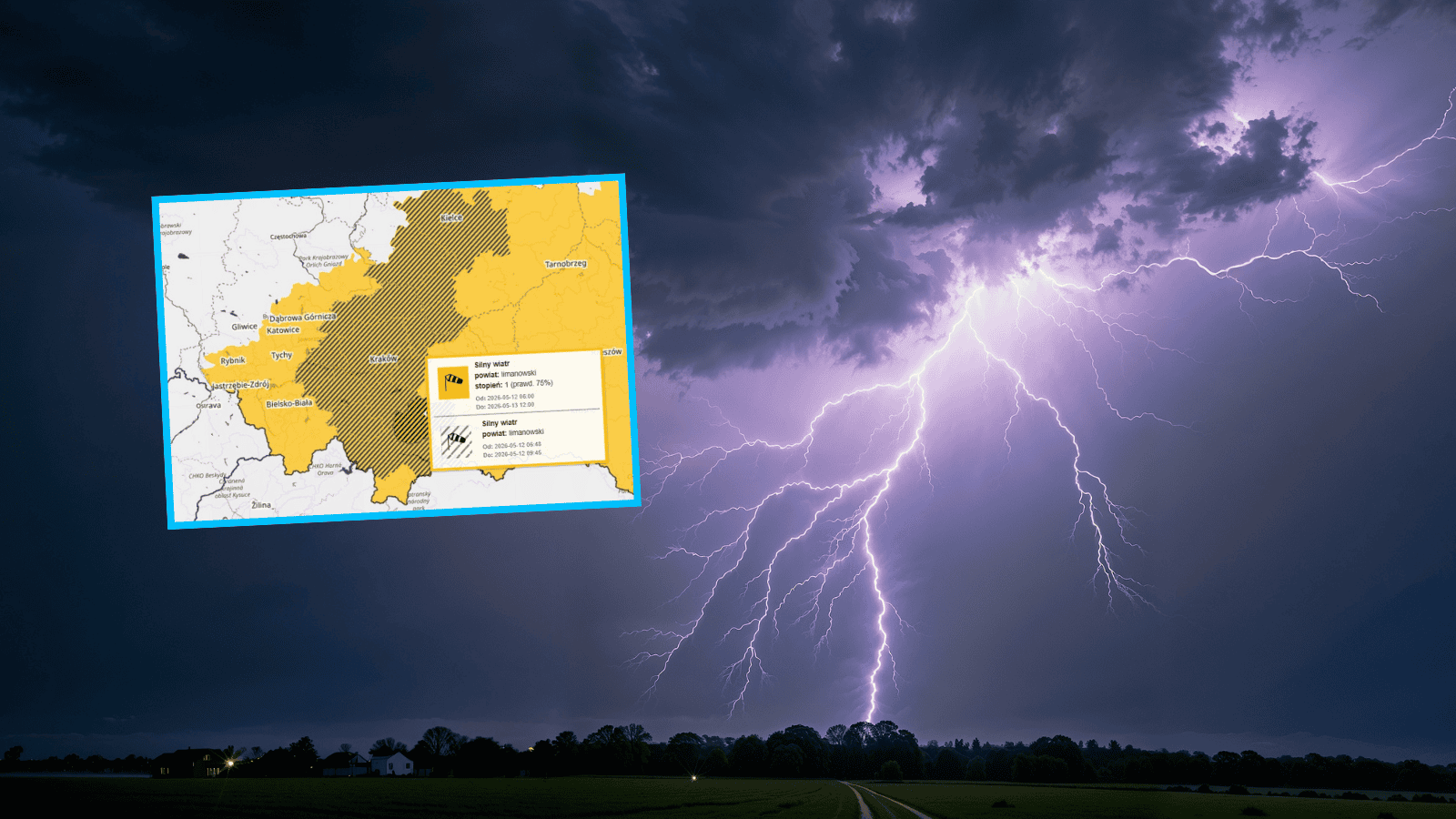 Ostrzeżenia IMGW, fot. IMGW/X