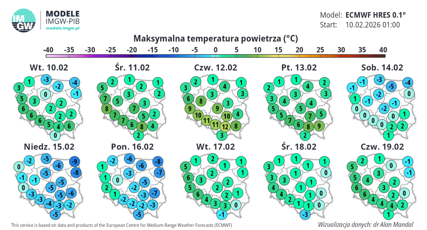 Pogoda wariuje nad Polską, idzie drastyczne ocieplenie. W tym regionie nawet 12 st. na plusie