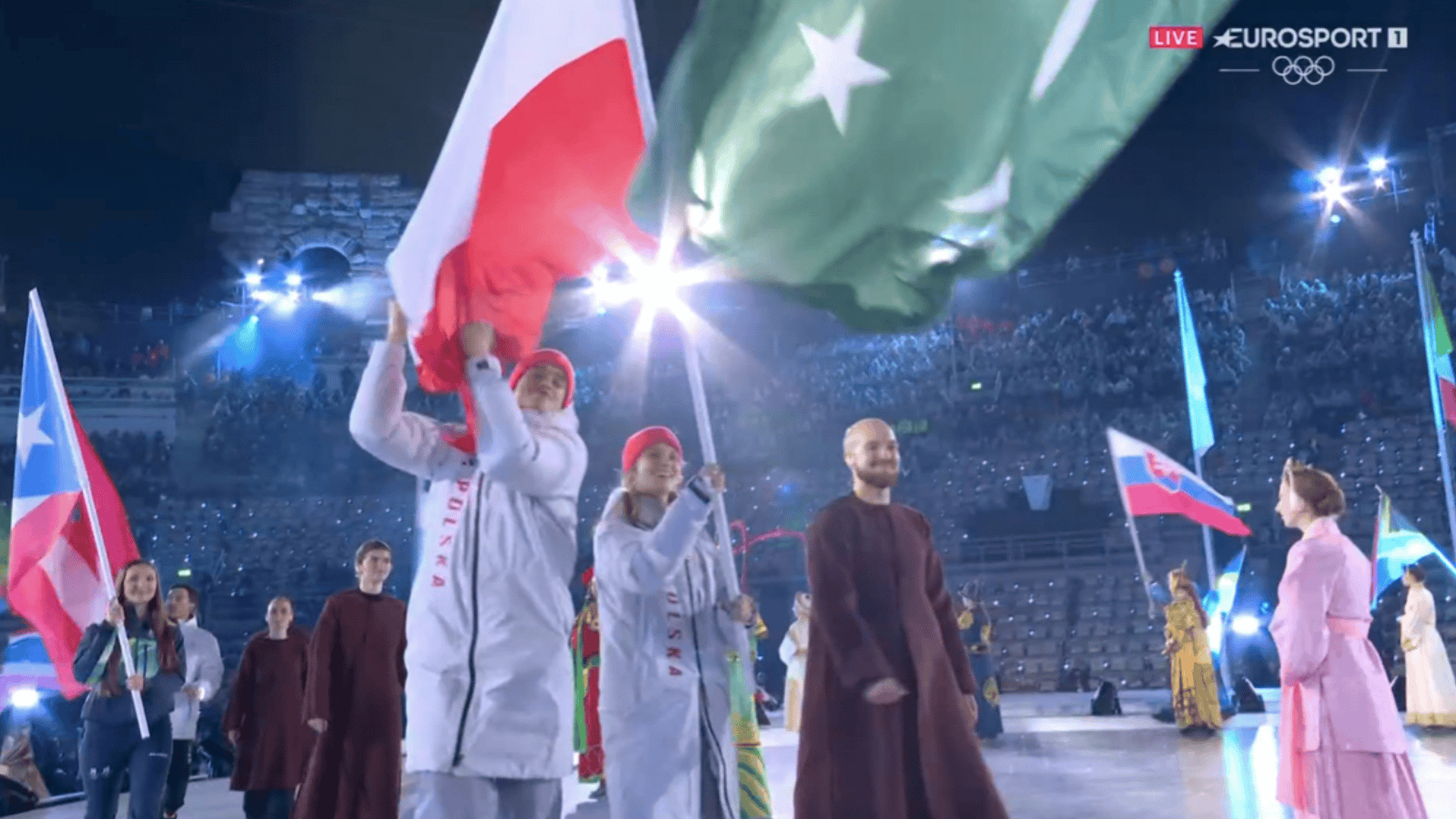 Władimir Semirunnij i Gabriela Topolska, fot. Eurosport