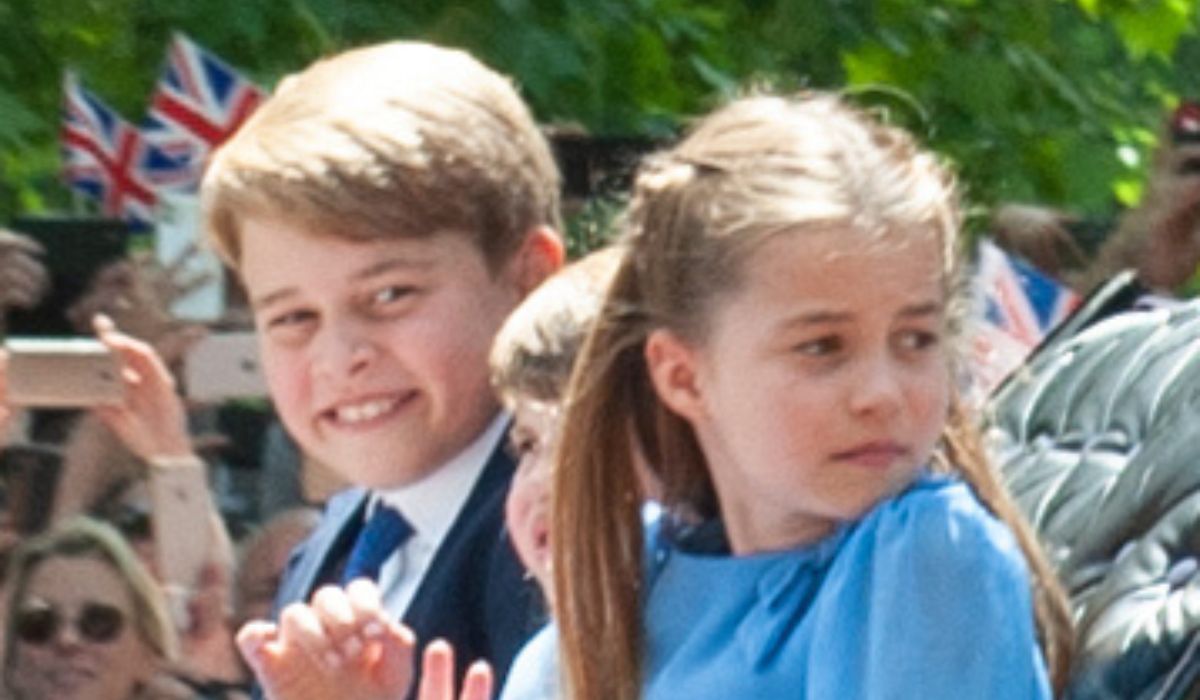 Książę George, księżniczka Charlotte i książę Louis