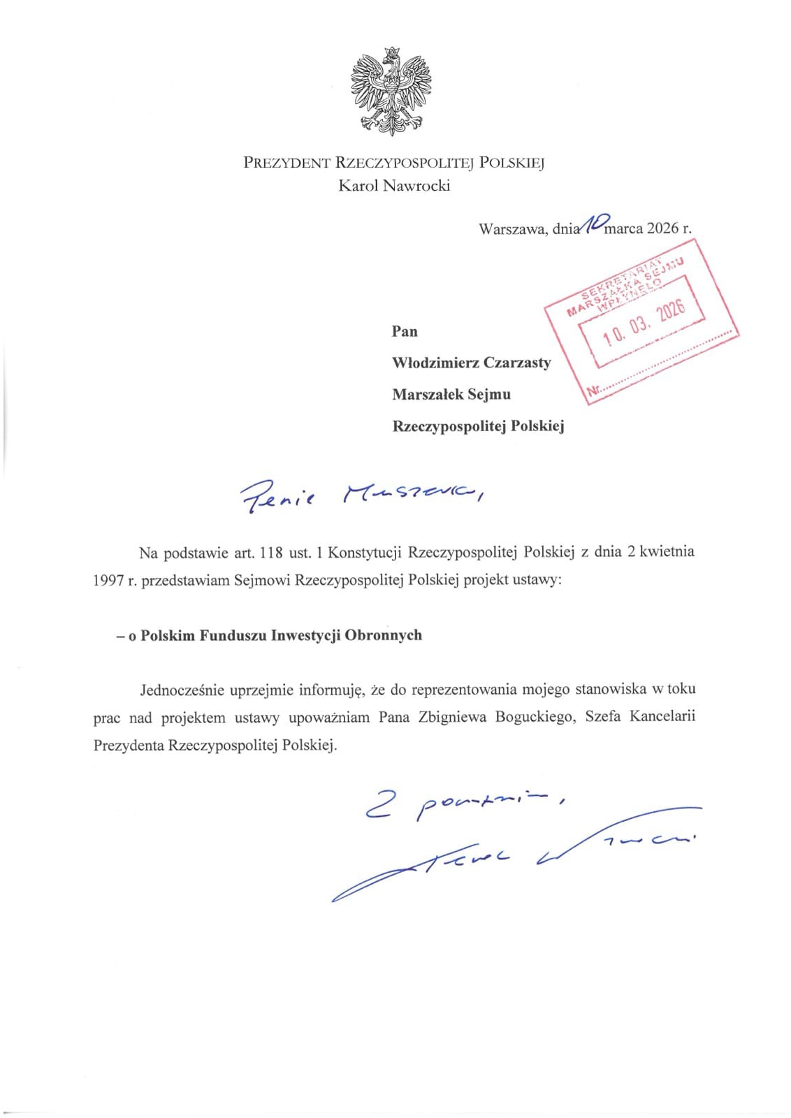 Nawrocki napisał list do Czarzastego. Tak go potraktował, uwagę przykuł jeden szczegół
