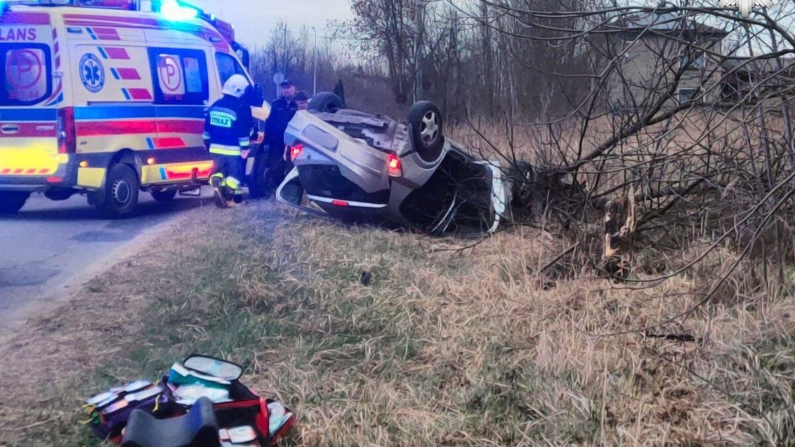 Wypadek w polskim mieście. Są ranni, w tym dzieci. Lądował śmigłowiec LPR
