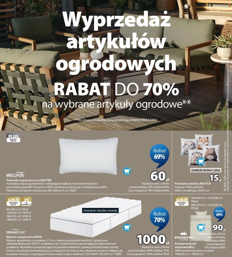 Wyprzedaż w JYSK tylko do 30 sierpnia. Niektóre produkty ponad 50 proc. taniej