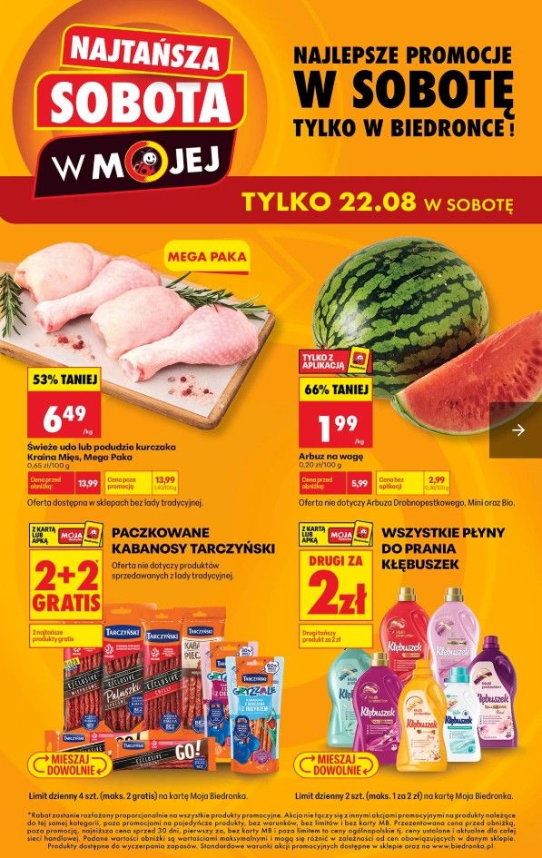 Biedronka rusza z promocjami na weekend. 2+2 gratis to dopiero początek