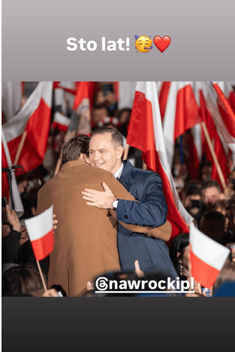 Daniel Nawrocki naprawdę to zrobił w czasie urodzin ojczyma. Zdjęcie nie zostawia żadnych wątpliwości