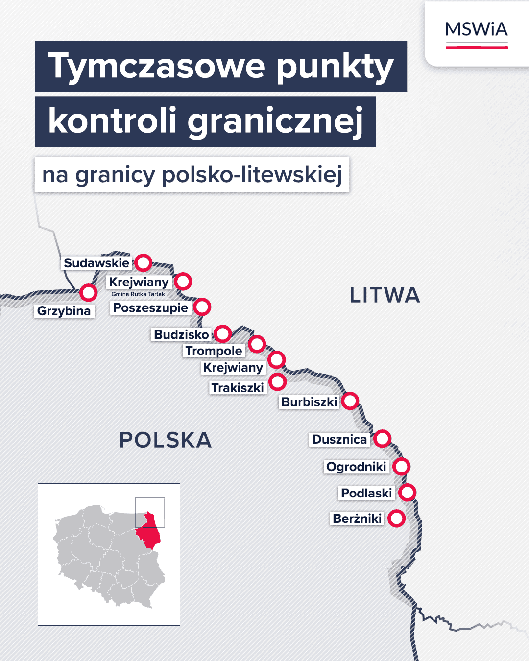 Kontrole na granicy z Litwą