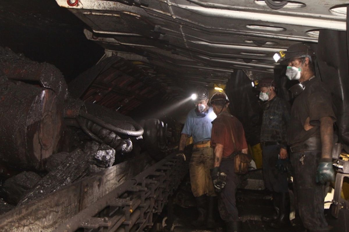 kopalnia górnicy