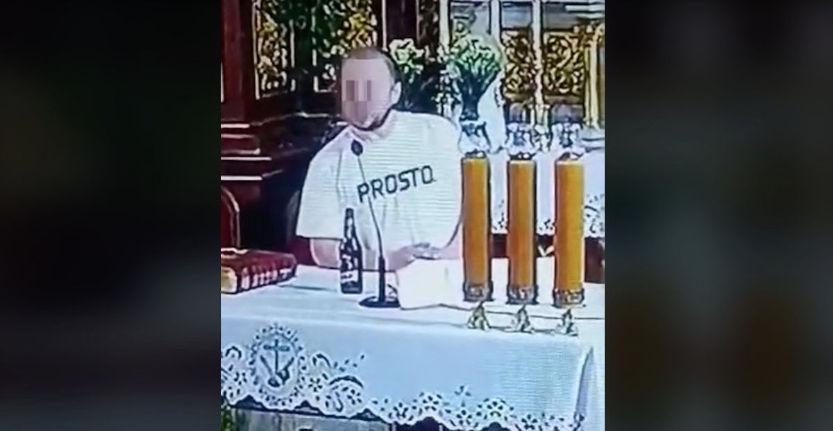 ołtarz kościół mężczyzna piwo