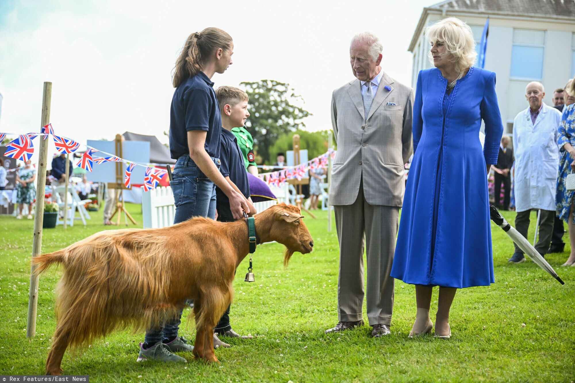 król Karol III, królowa Camilla, Jersey Expo, ewakuacja, nagranie, co się stało