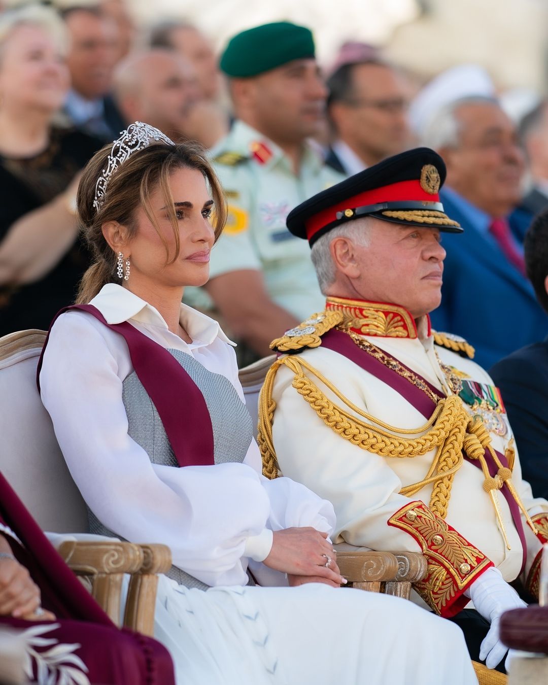 królowa Rania, jordańska rodzina królewska, ogłoszenie ciąży, pierwszy wnuk, zdjęcia