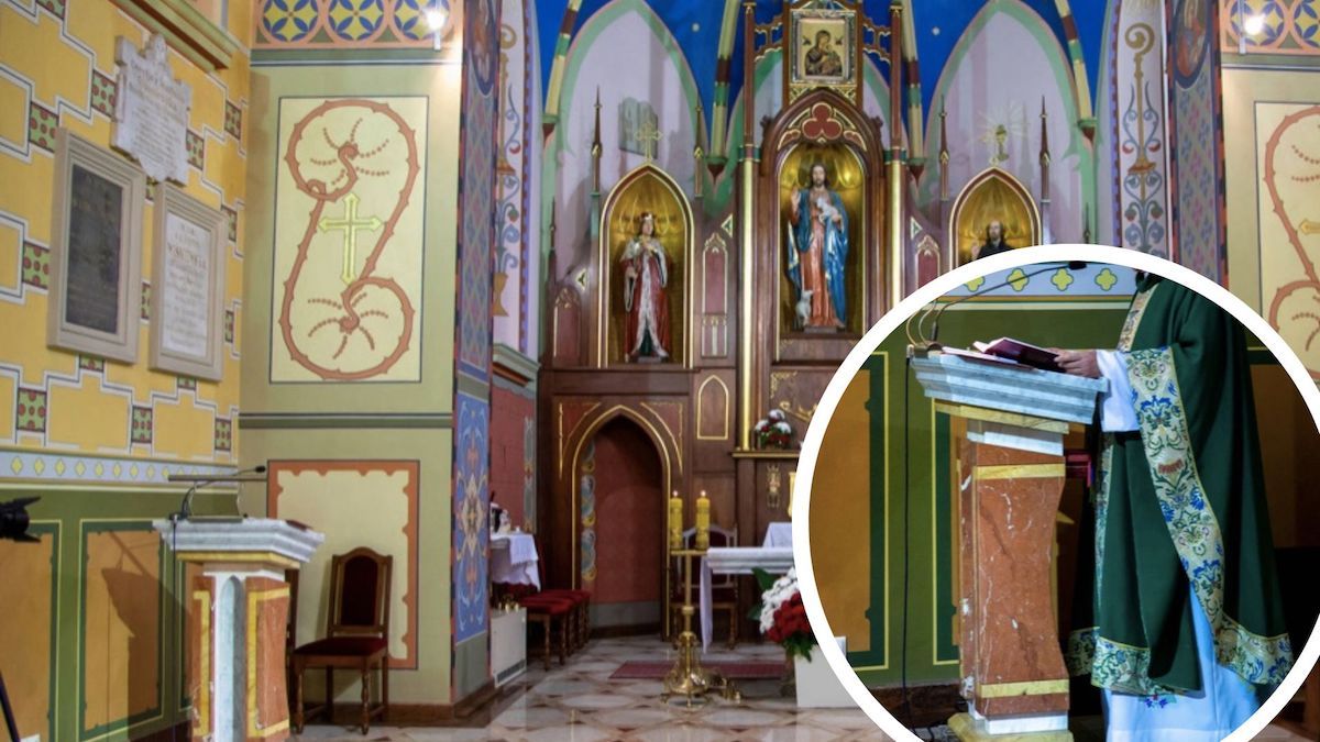 ksiądz kościół ołtarz ambona