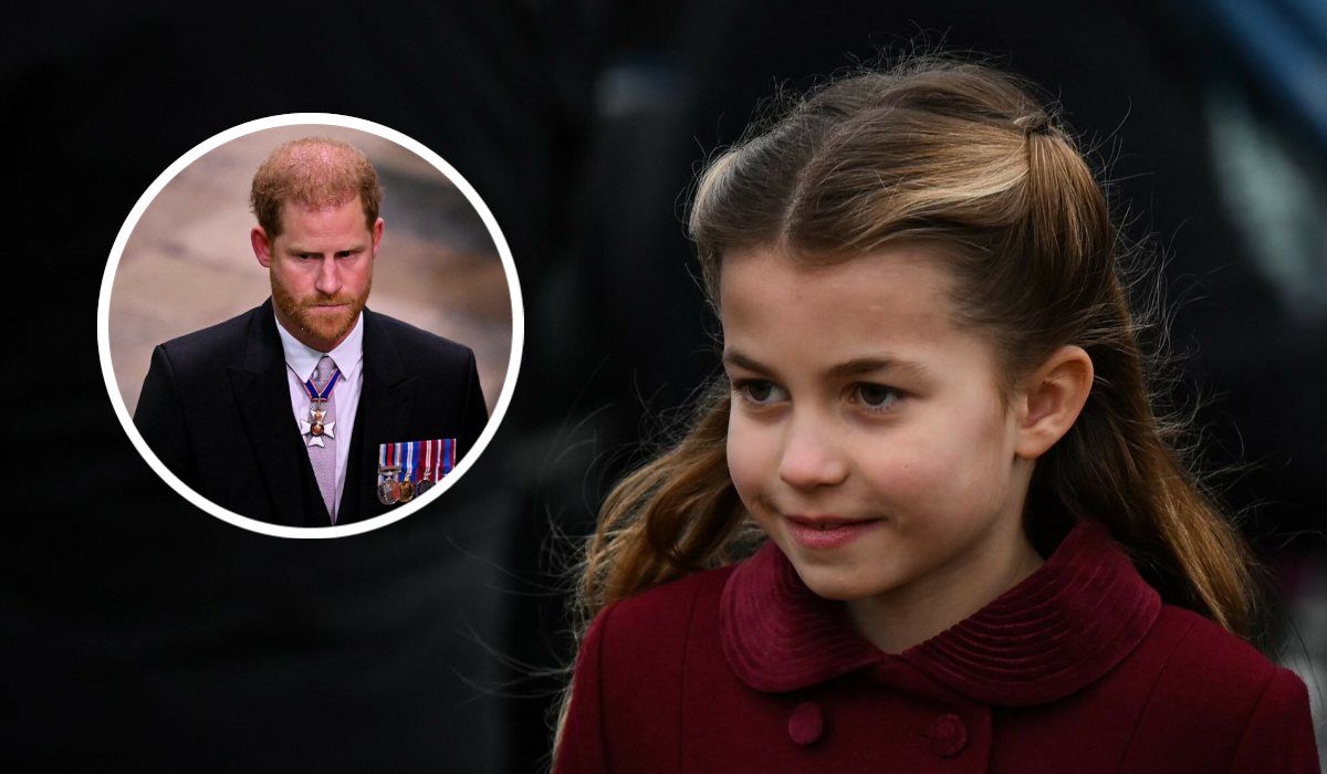 księżniczka Charlotte książę Harry