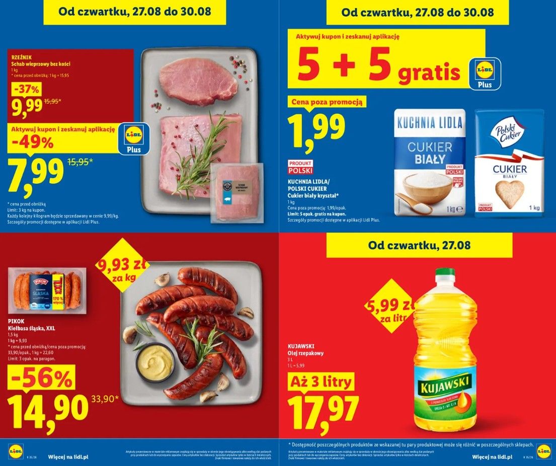 Lidl rusza z wakacyjnymi promocjami 28 sierpnia. Oferta 5+5 to dopiero początek niespodzianek, a produkty jak za darmo
