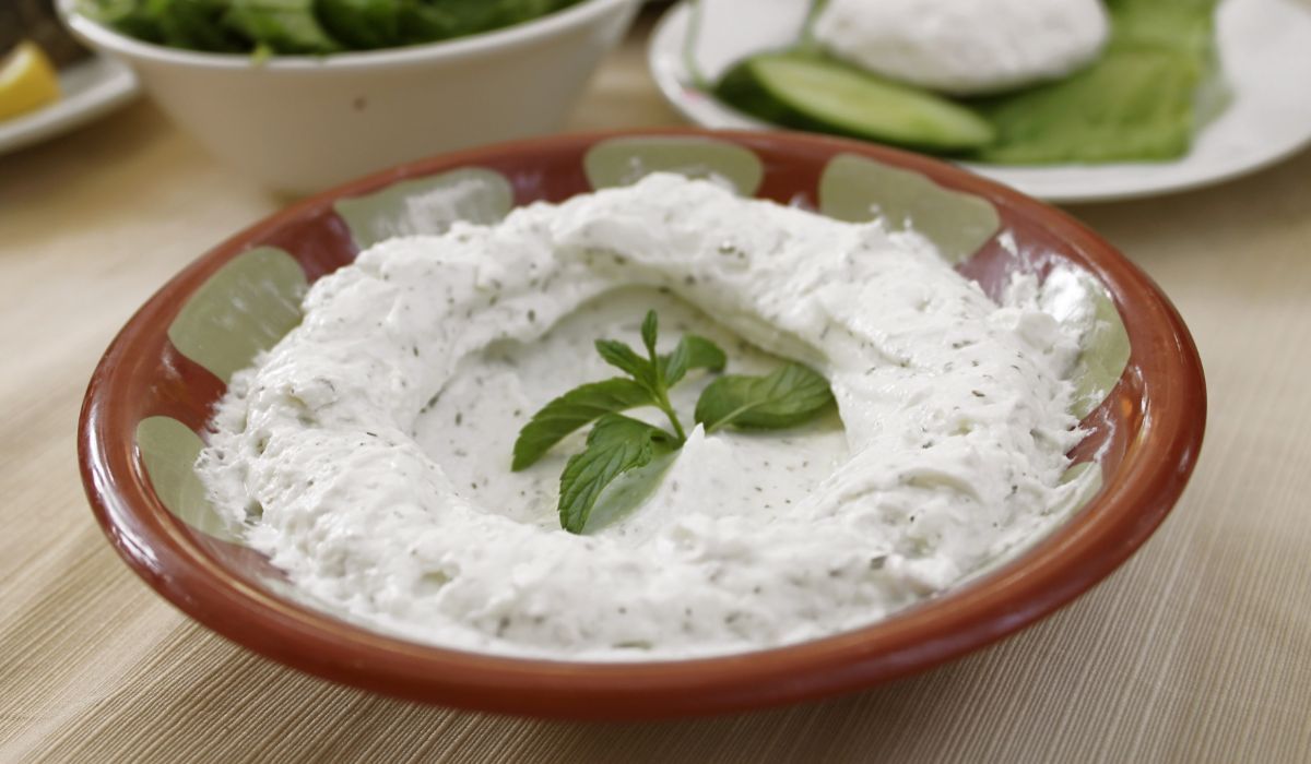 labneh z miętą