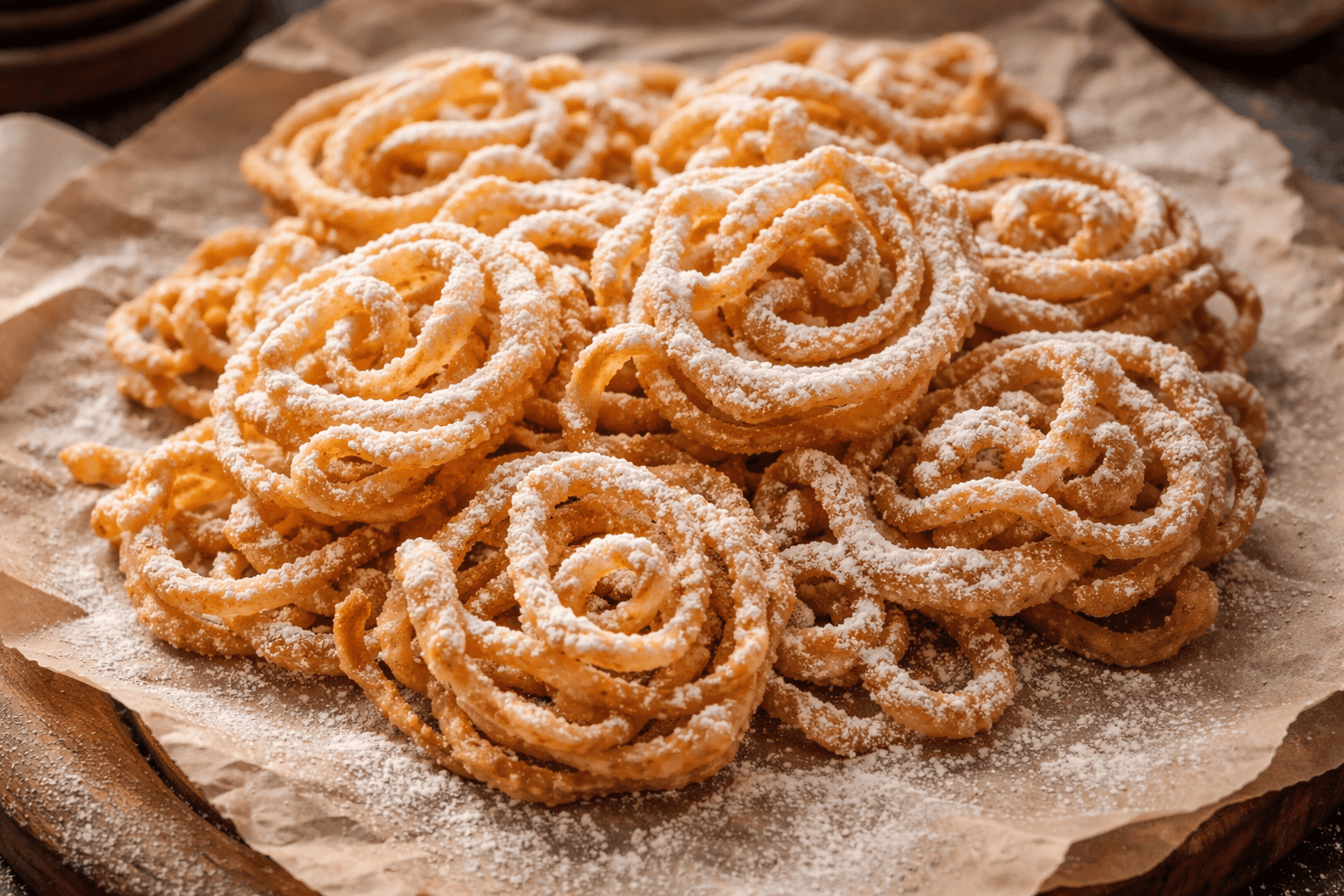 Gdy nie mam czasu w faworki - ratuje mnie ten trik. Chrust wychodzi lekki i chrupiący