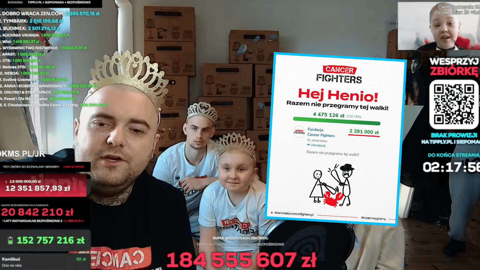 Łatwogang już przelewa pieniądze. Henio jednym z pierwszych beneficjentów