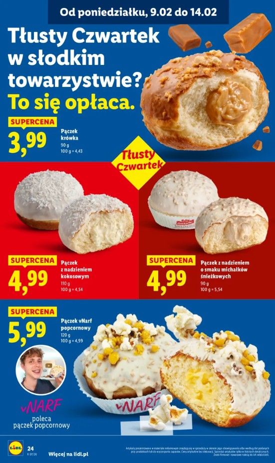 Lidl szaleje od poniedziałku. Pokazali nowe smaki pączków, ceny zaczynają się od 79 groszy