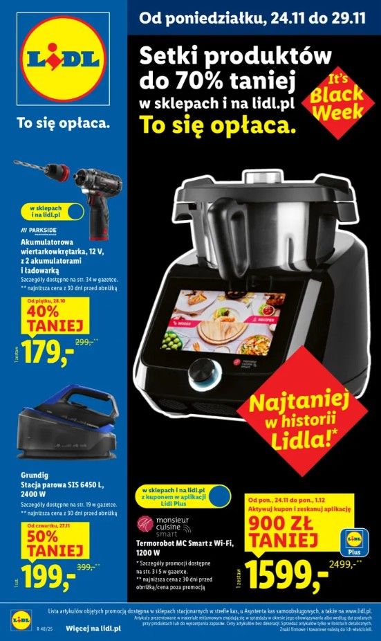 Lidl zaszalał na Black Week. Flagowy produkt w rekordowo niskiej cenie