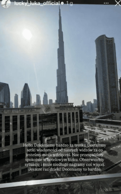 Popularna gwiazda w centrum Dubaju. Z samego rana zabrała głos