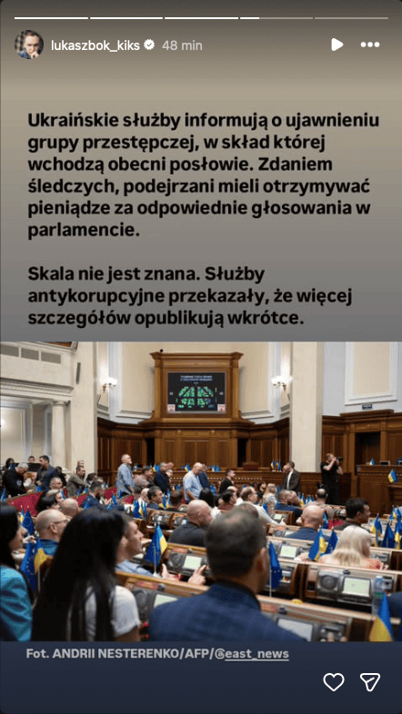 Skandal w Ukrainie. Sużby ujawniają grupę przestępczą z udziałem posłów