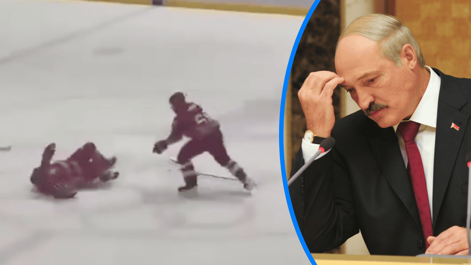 Łukaszenka runął na lód jak długi. W jakim jest stanie?