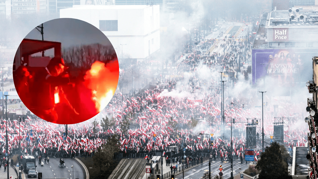 Niewiarygodne, co zrobili na Marszu Niepodległości. To działo się w biały dzień