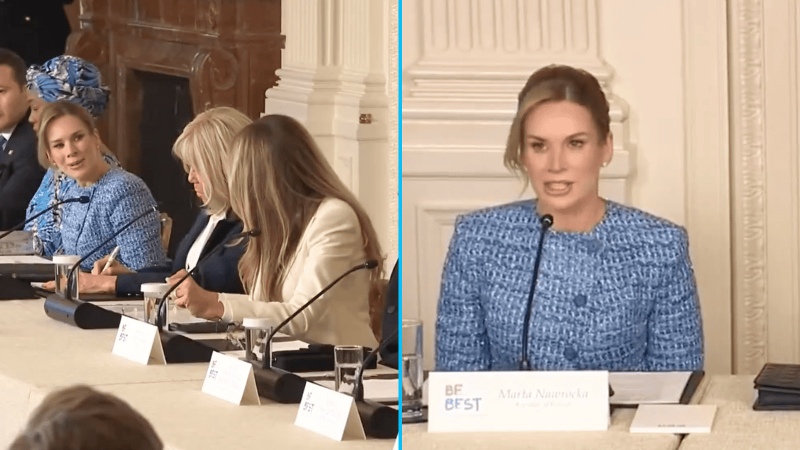 Marta Nawrocka, fot. The White House/YouTube