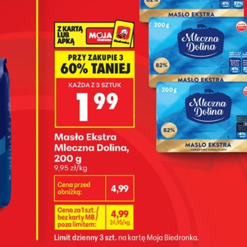 Masło za 1,99 zł, kiełbasa 72 proc. taniej. Biedronka szaleje