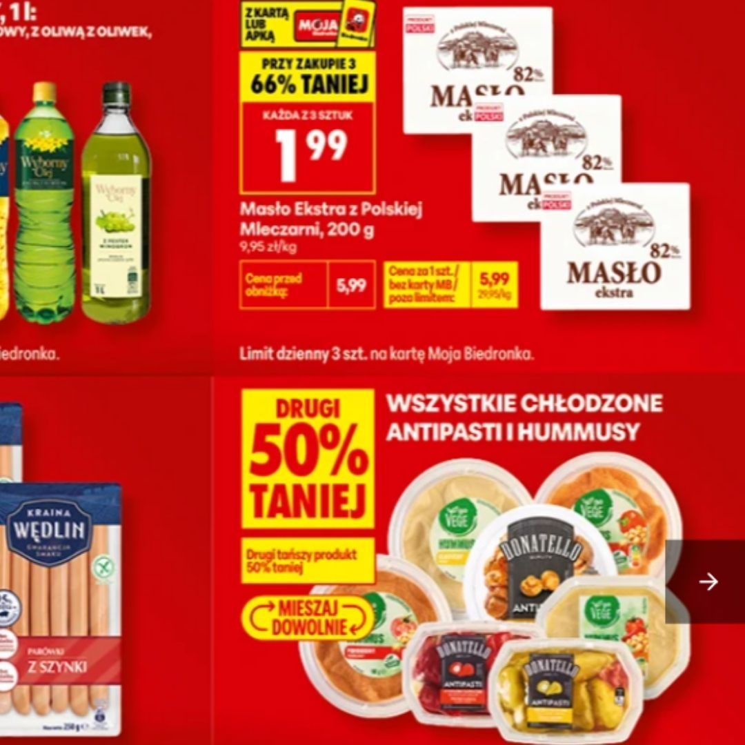 Od piątku w Biedronce atrakcyjna oferta. 5+5 gratis i obniżki o nawet 72 proc.