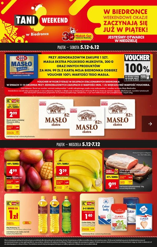 Właśnie się zaczęło, potrwa tylko do 6 grudnia. Biedronka rozdaje masło prawie za darmo