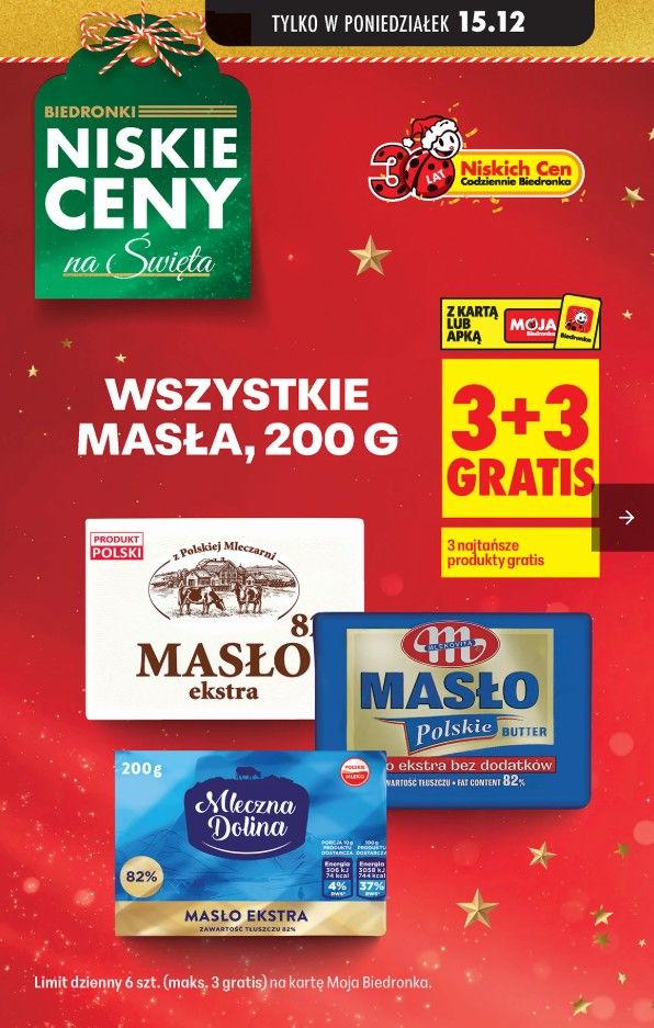 W Biedronce ludzie stoją już od 6 rano. Świąteczne produkty za bezcen. Nie tylko masło