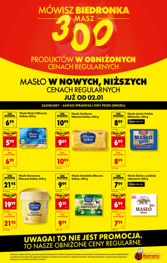 "2+1 gratis" w Biedronce. Masło, jaja i mięso jeszcze taniej, klienci ładują do wózków