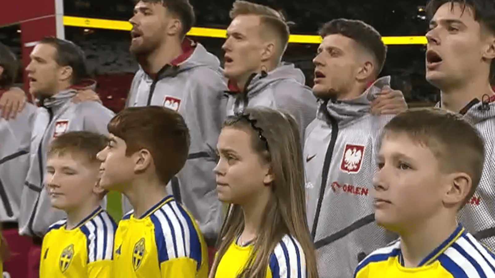 Mecz Polska-Szwecja, fot. TVP