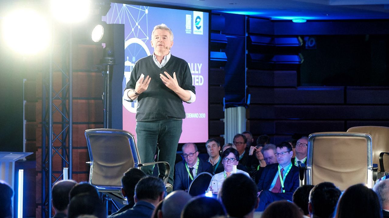Michael O'leary, Chief Executive Officer, CEO Ryanair Holdings. Konferencja lotnicza, 2020