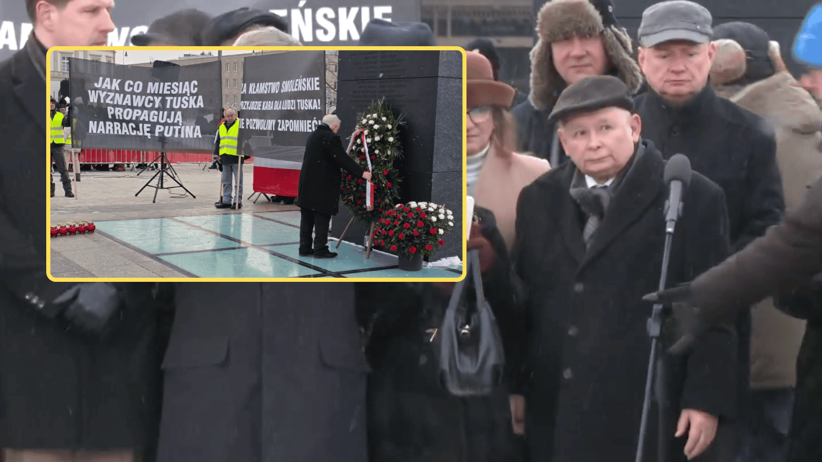 Co za sceny na miesięcznicy Smoleńskiej. Gargamel nie wytrzymał, zaczęli skandować jeden okrzyk