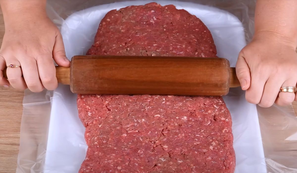 mięso mielone i wałek
