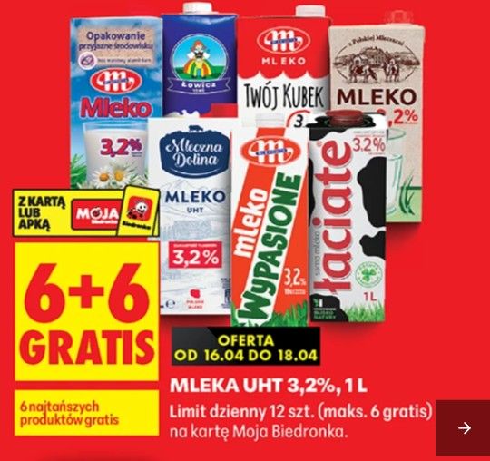Tylko dzisiaj w Biedronce klienci się obłowią. "6+6 gratis" to dopiero początek