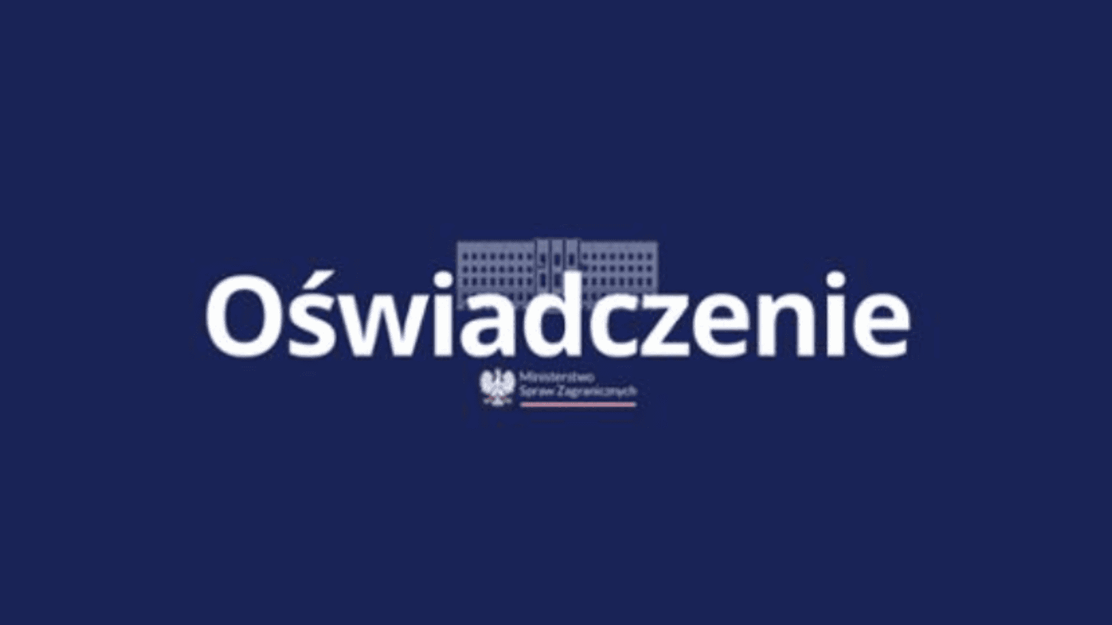 Ważne oświadczenie polskiego MSZ. Reakcja na eskalację działań zbrojnych na Bliskim Wschodzie