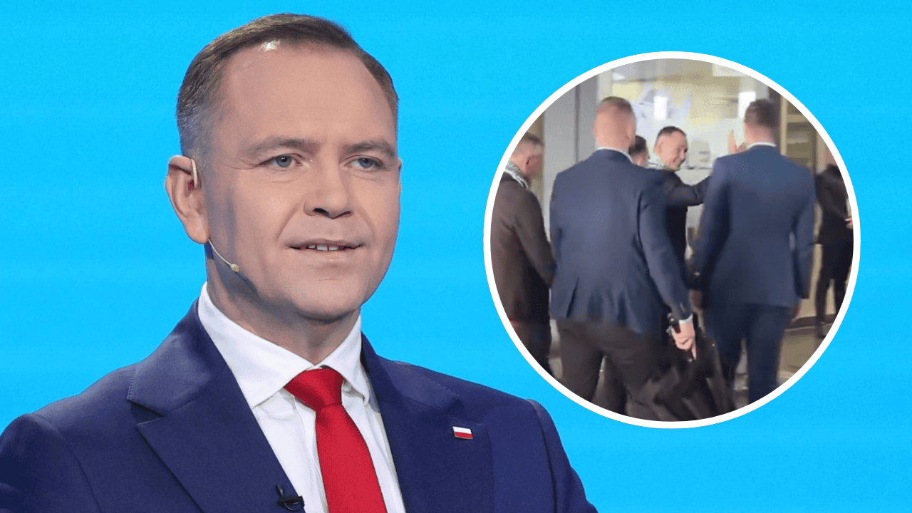 Karol Nawrocki w szaliku na trybunach w Gdańsku. Prezydent zaskoczył całą Polskę
