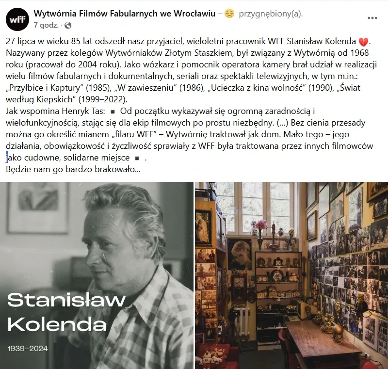 nie żyje stanisław kolenda