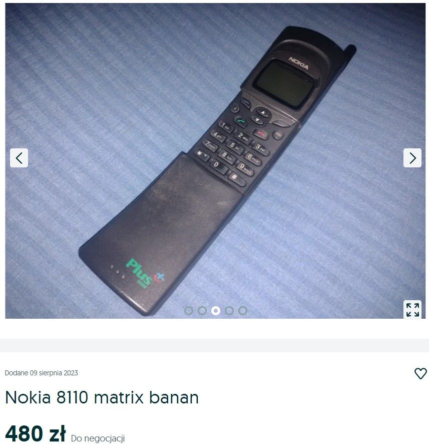 nokia 8110 matrix banan za 480 zł