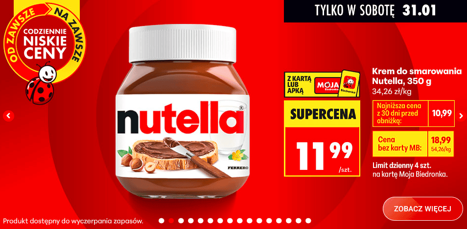 Tylko dzisiaj w Biedronce klienci oszaleją ze szczęścia. Wypchają koszyki, ale trzeba się spieszyć