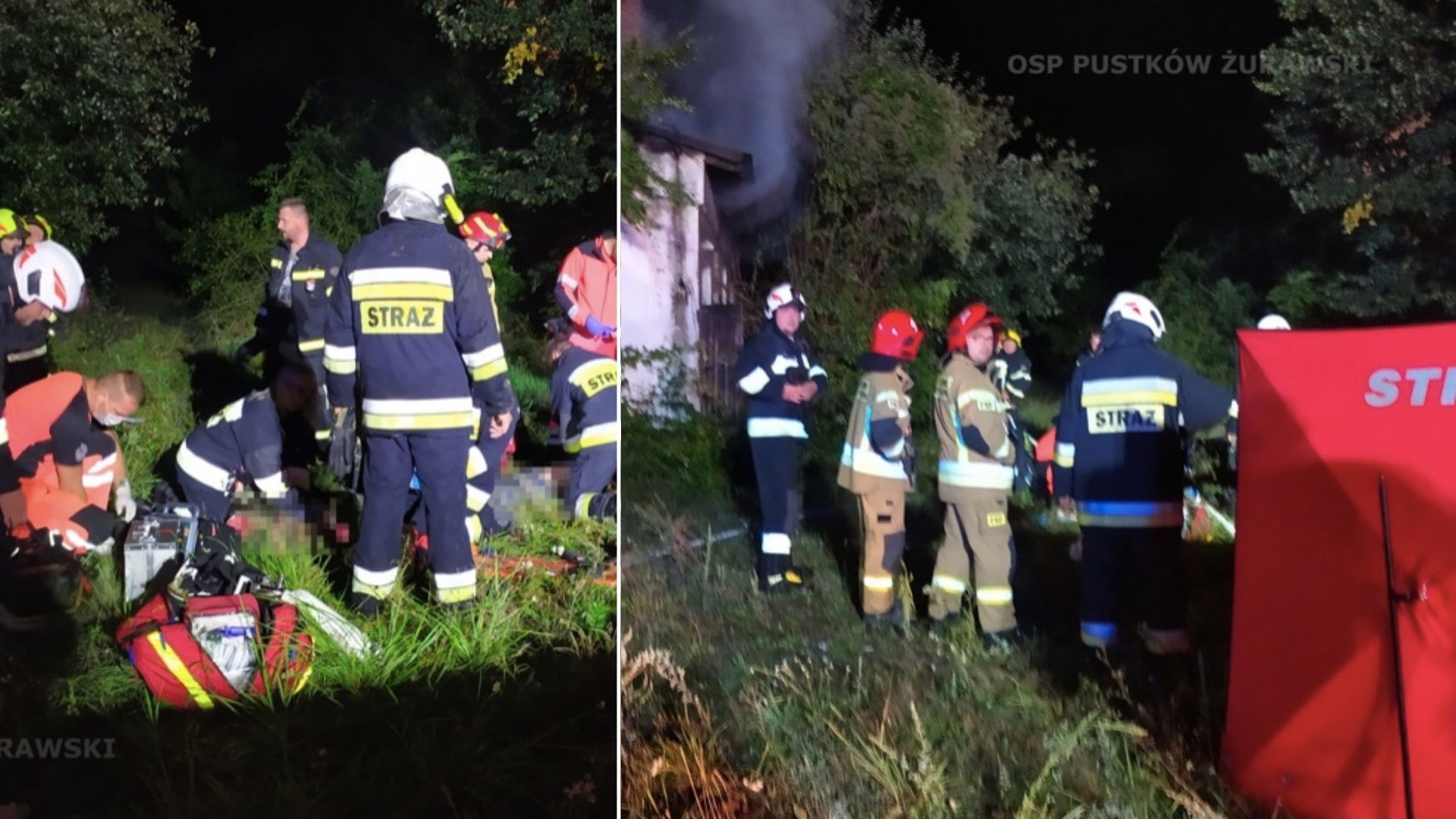 Pożar stodoły: strażacy znaleźli trzy ciała