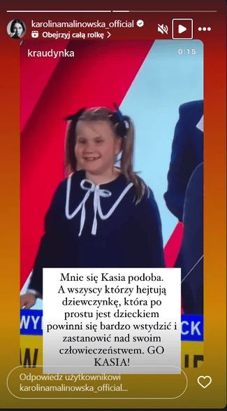 Przykre komentarze w kierunku córeczki Nawrockiego. BOPD zapowiada działania