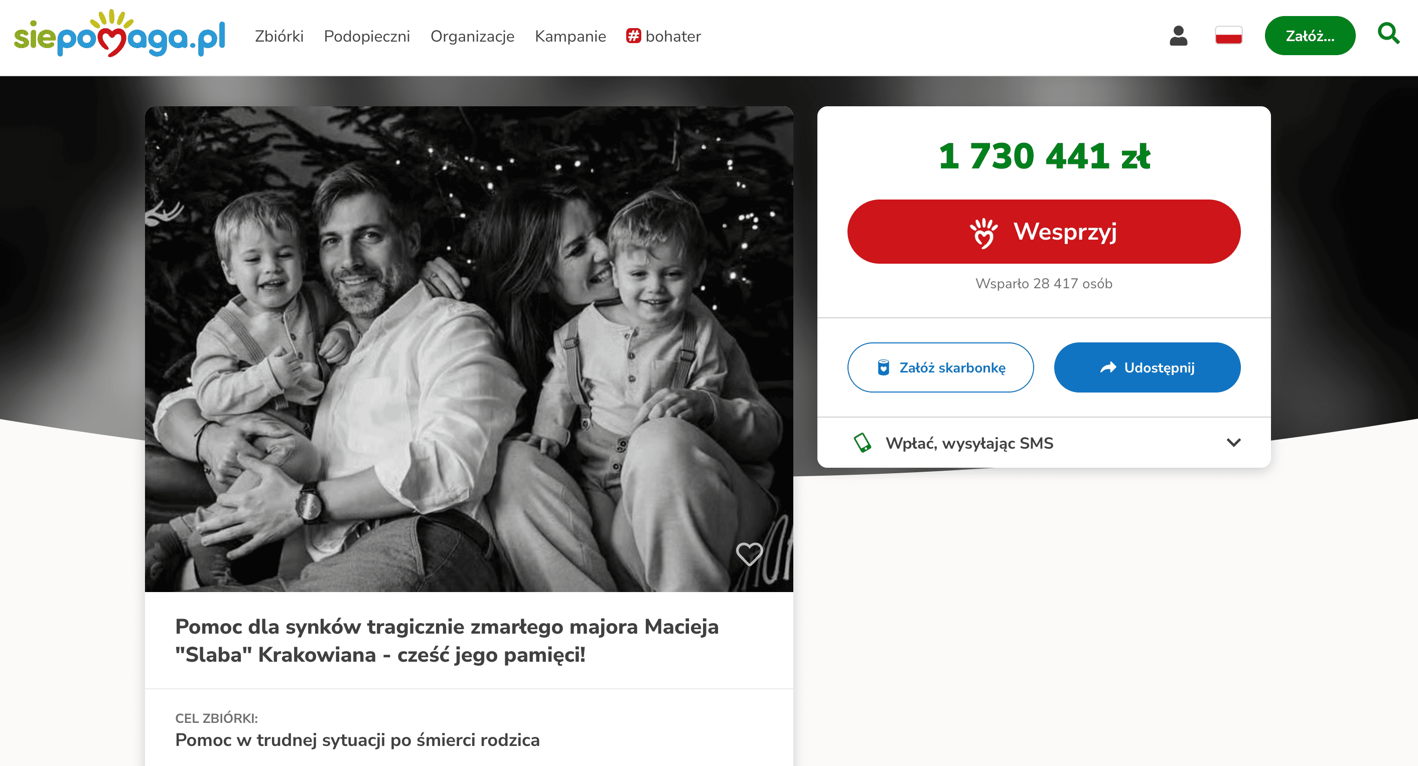 Zbiórka dla synów Macieja „Slaba” Krakowiana. Tyle już się udało zebrać