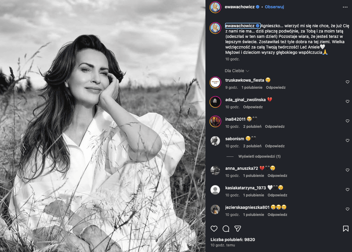 Gwiazdy żegnają Agnieszkę Maciąg. "Odeszłaś w ten sam dzień..."