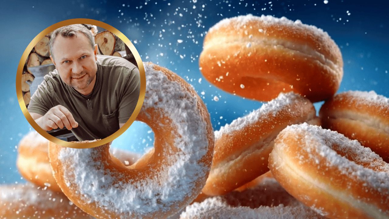 Tomek Strzelczyk pokazuje swój przepis na oponki serowe. Bez drożdży, a rosną jak szalone